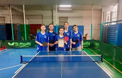 Школьницы из села Солёного завоевали первое место на Всекубанской спартакиаде по настольному теннису